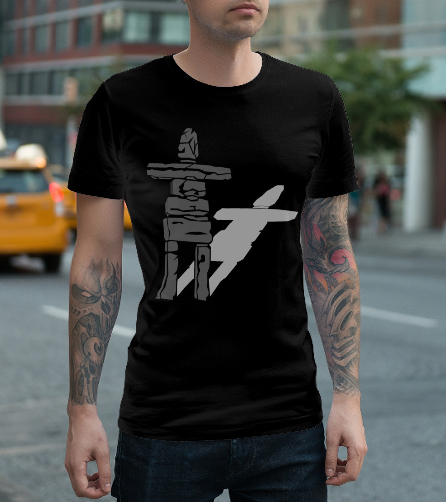 Stone Wooden Person Skele Shadow T-Shirt