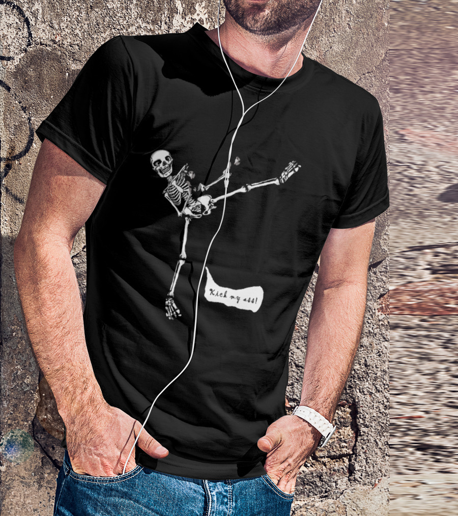Skeleton Kickboxing Kick My Ass T-Shirt