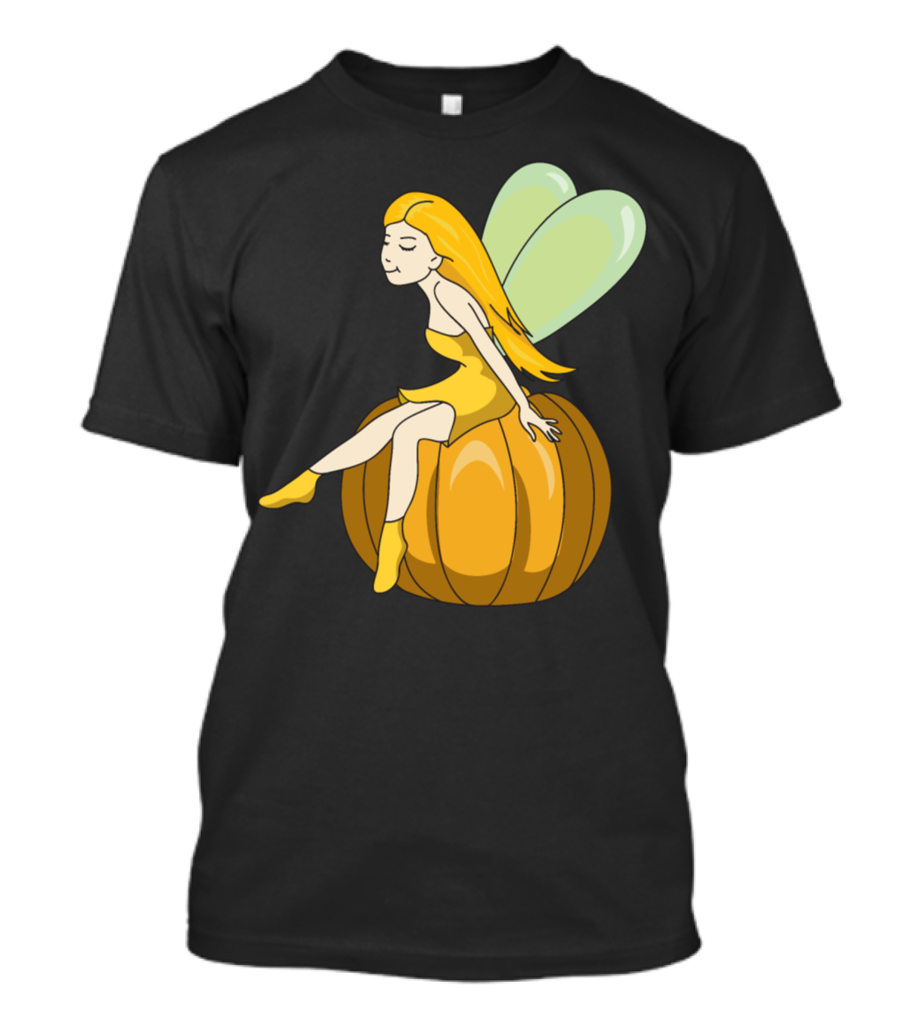 Halloween Elf Pumpkin Fairy Sitting On Jack-o'-Lantern T-Shirt