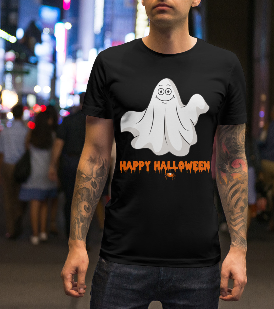 Happy Halloween Ghost Monster Zombie Horror T-Shirt