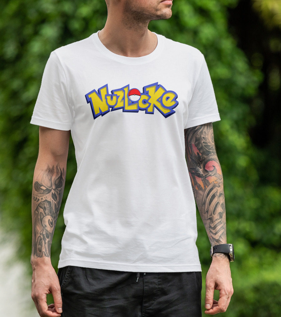 Nuzlocke Challenge Styled In Classic Iconic Font T-Shirt