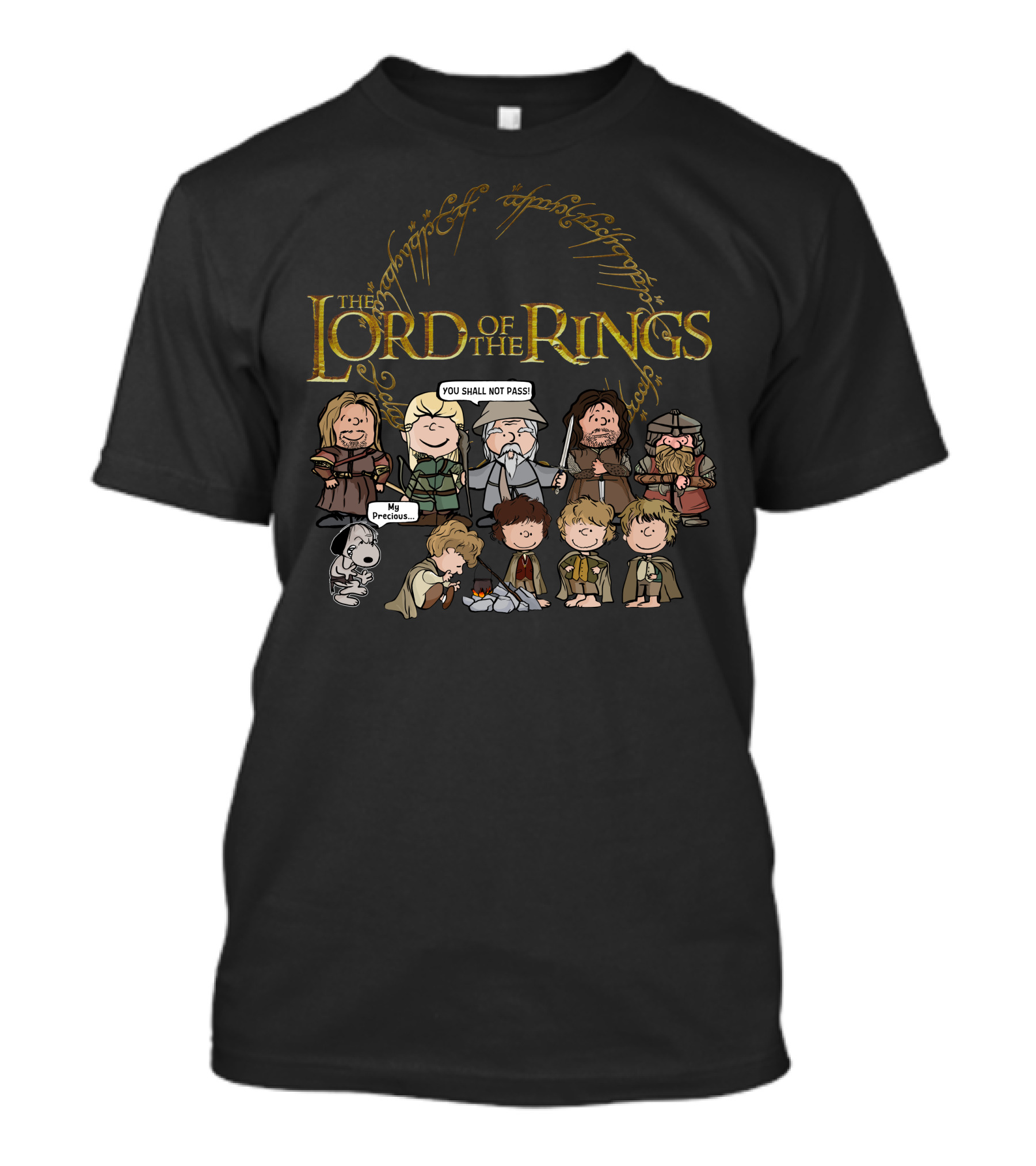 The Lord Of The Rings Characters My Precious You Shall Not Pass T-Shirt
