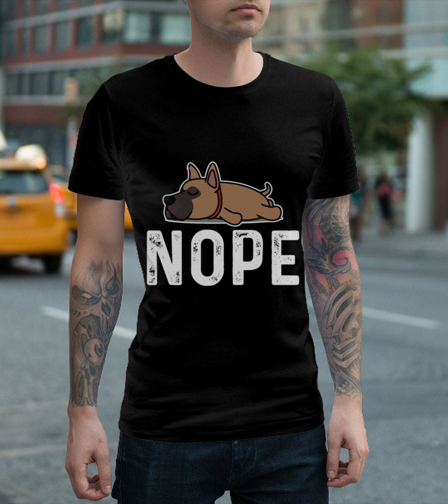 Great Dane Dog Sleeping Nope Mood T-Shirt