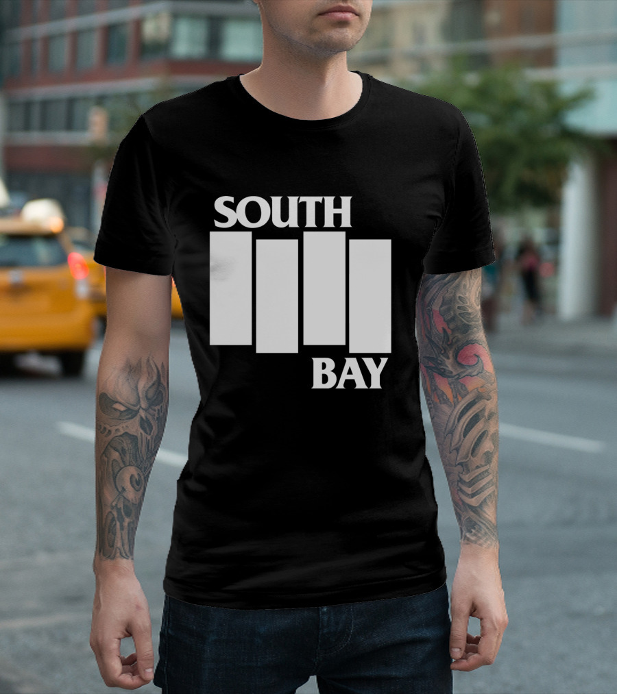 South Bay Punk Rock Bars Iconic Black Flag T-Shirt