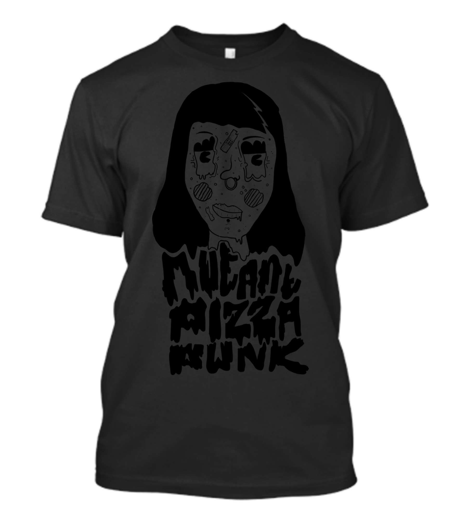 Mutant Pizza Punk Grunge Style Girl T-Shirt