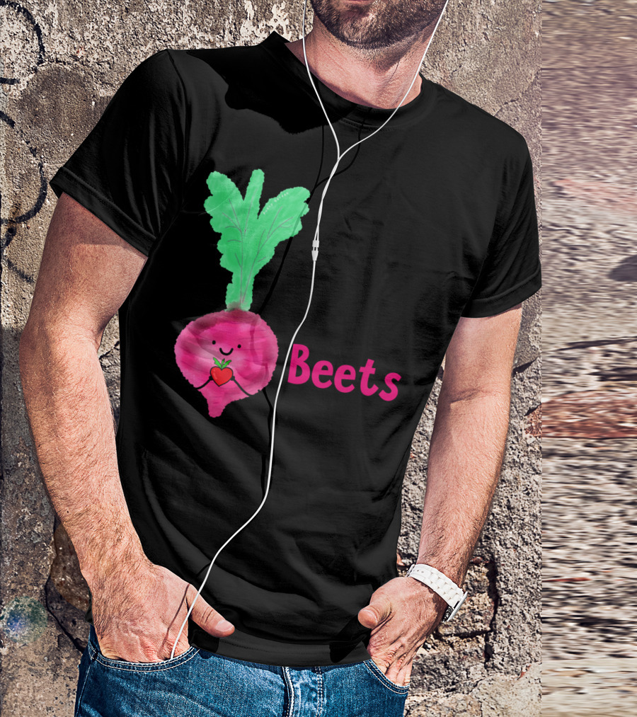 My Heart Beets For My Garden Cute Beetroot Pun T-Shirt
