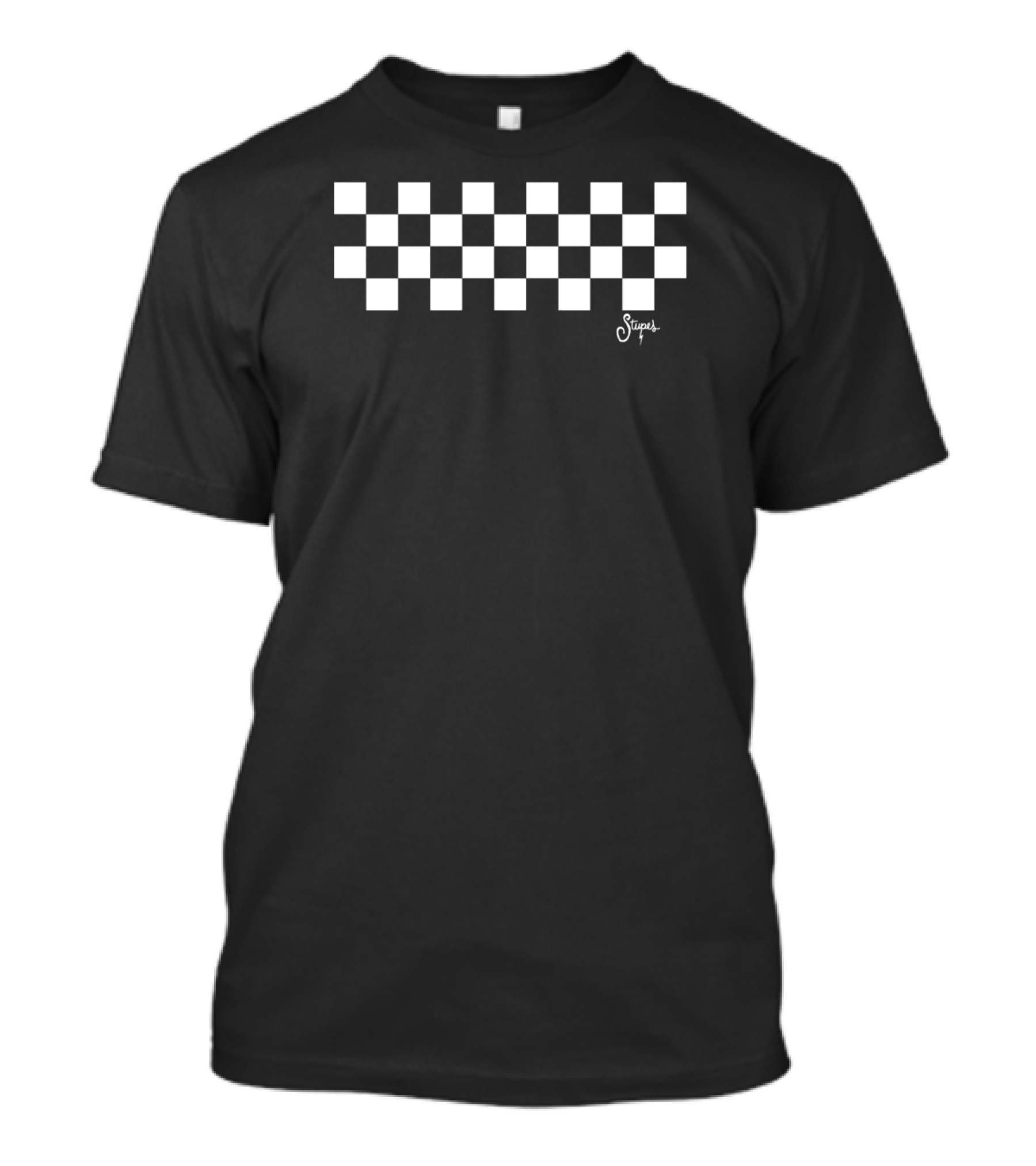 Stupes Checkerboard Motif T-Shirt