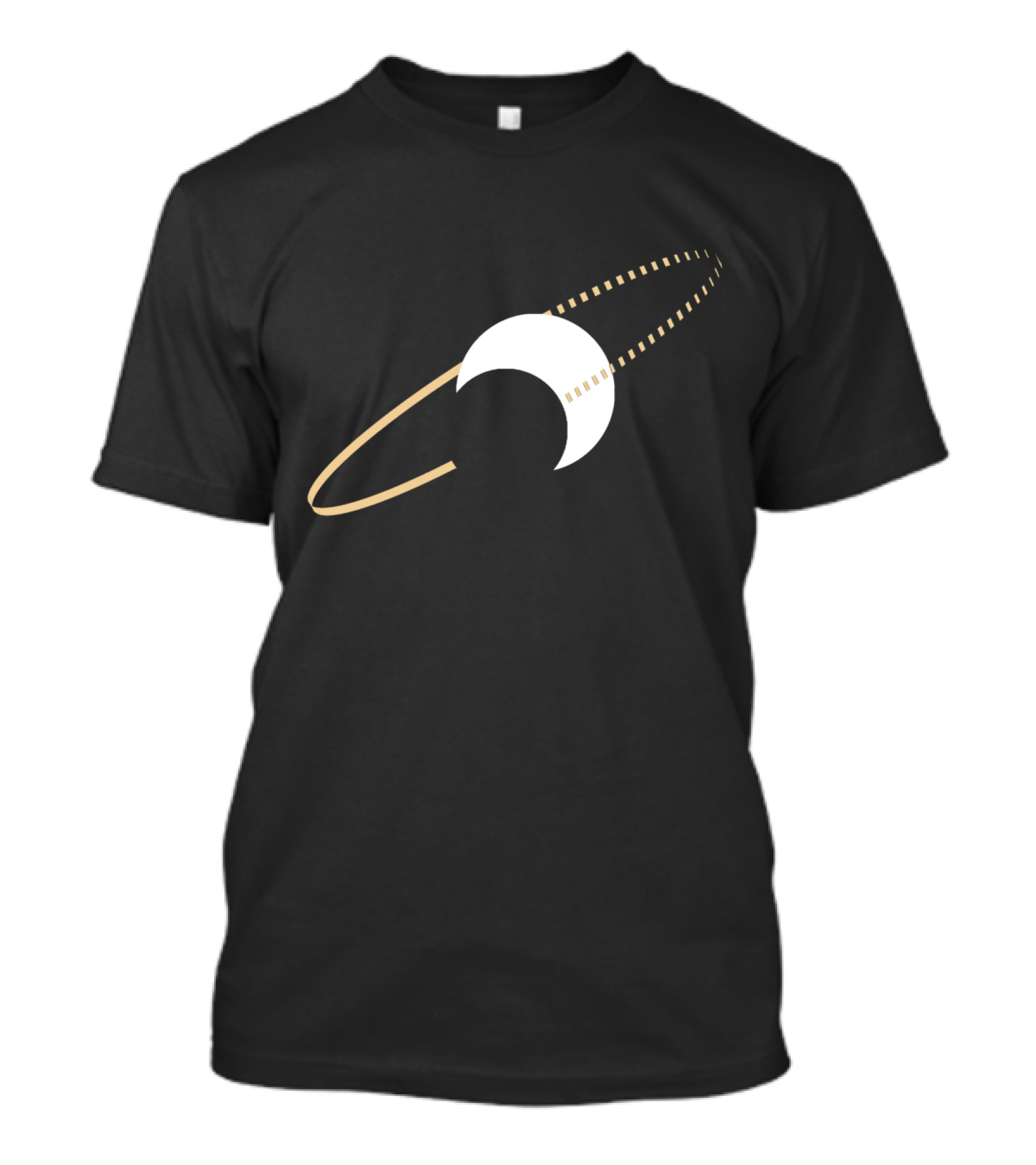 Stupid Planet Behind The Sun Celestial Body With Rings And Eclipse T-Shirt