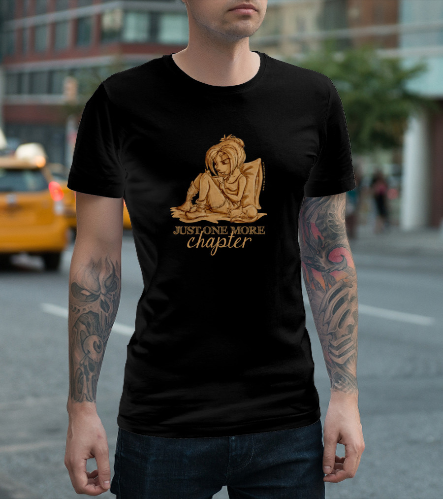 Just One More Chapter Cozy Reading Girl T-Shirt