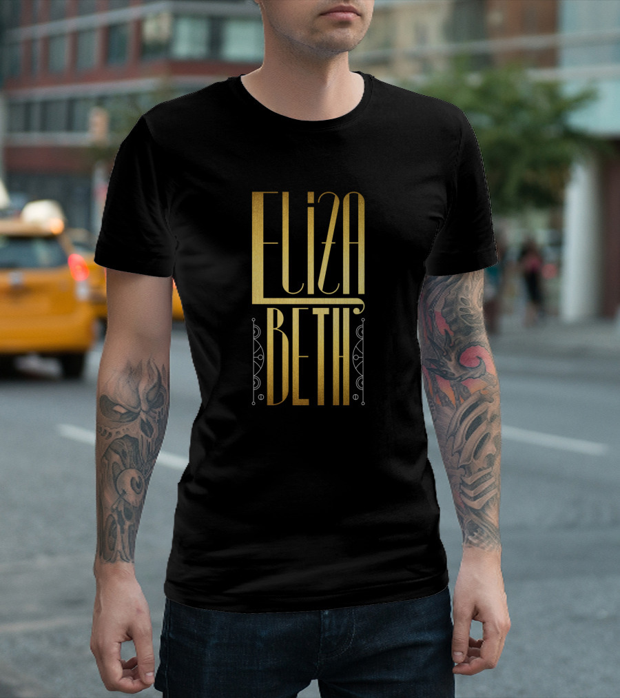 Elizabeth Art Deco Gold Typography T-Shirt
