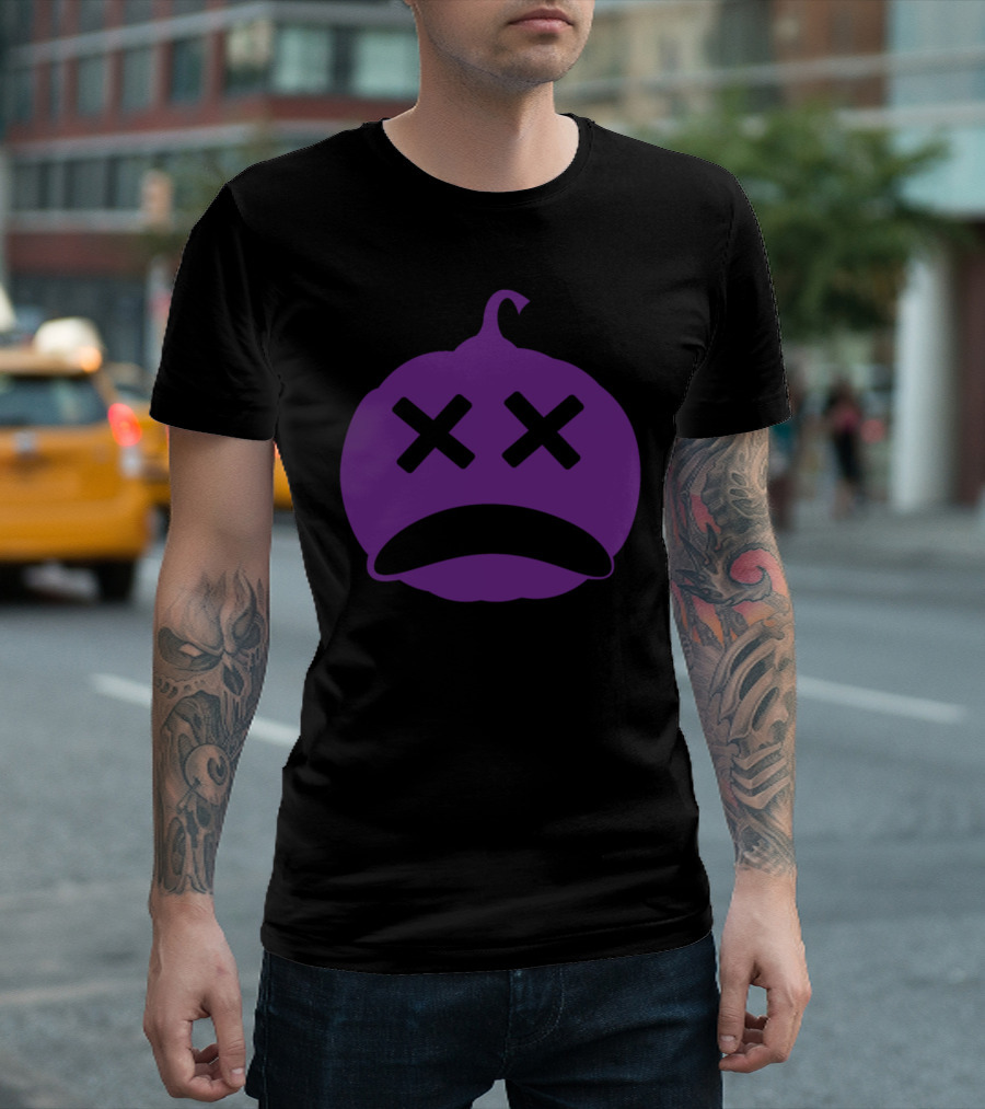 Halloween Pumpkin Ghost Monster Face T-Shirt