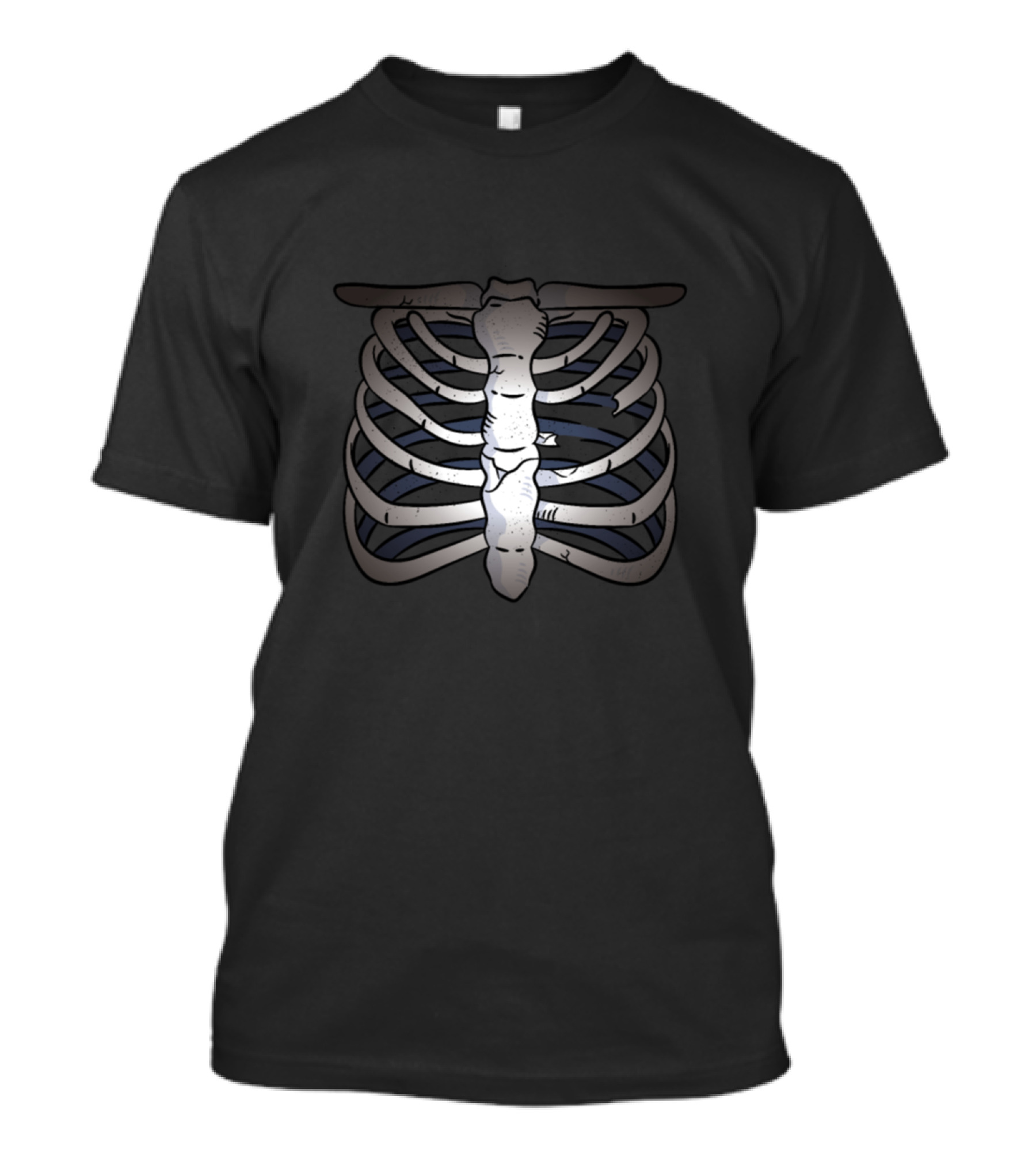 Skeleton Rib Cage Anatomy Graphic Realism T-Shirt