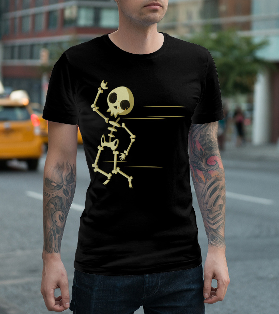 Funny Skeleton Dancing Movement Skull Bones Dance Moves T-Shirt