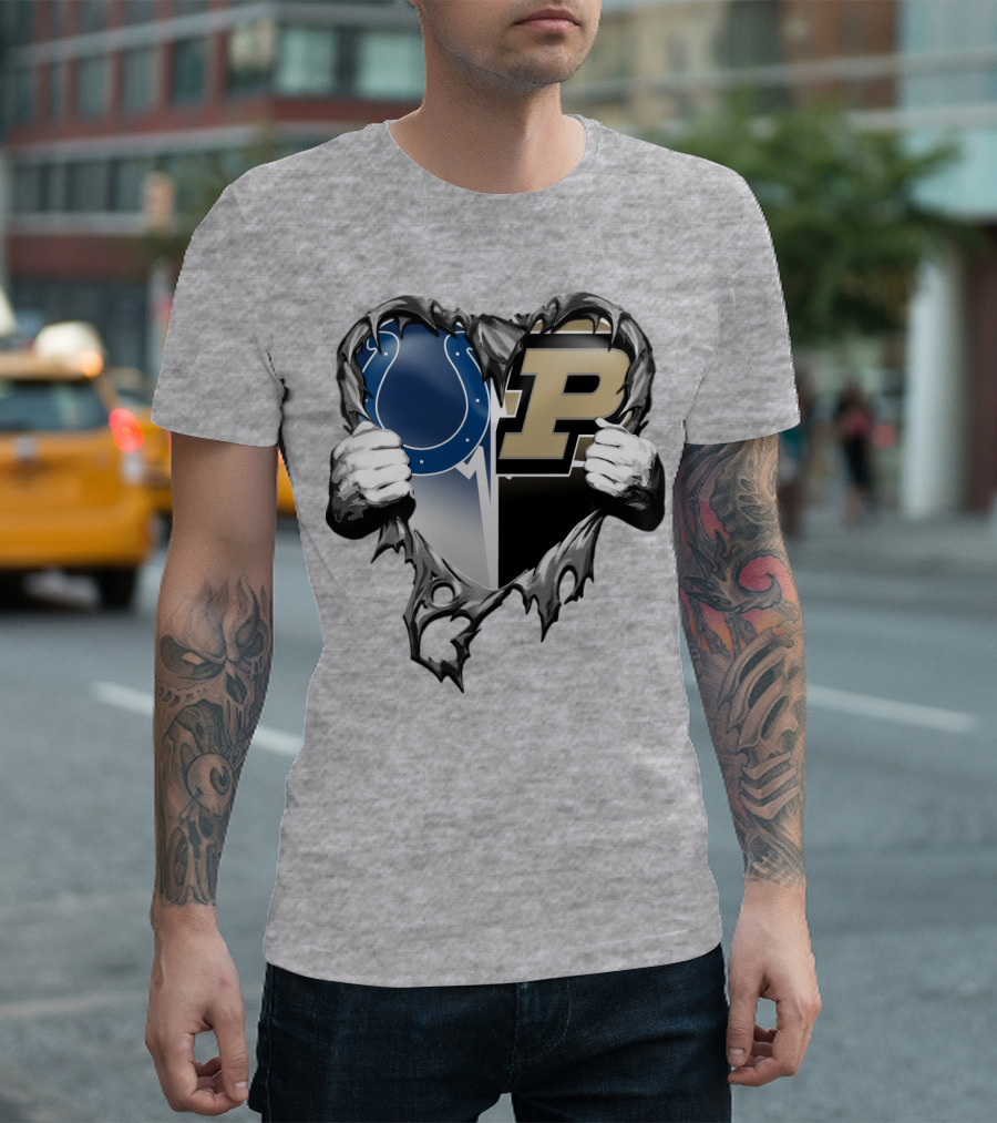 Colts Purdue Heart Revealed T-Shirt