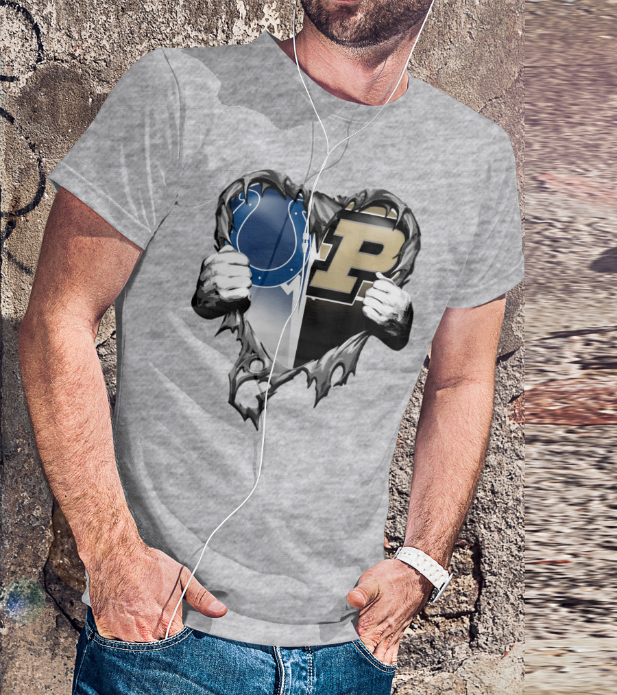 Colts Purdue Heart Revealed T-Shirt
