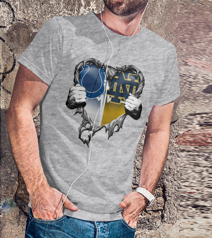 Colts Notre Dame Heart T-Shirt