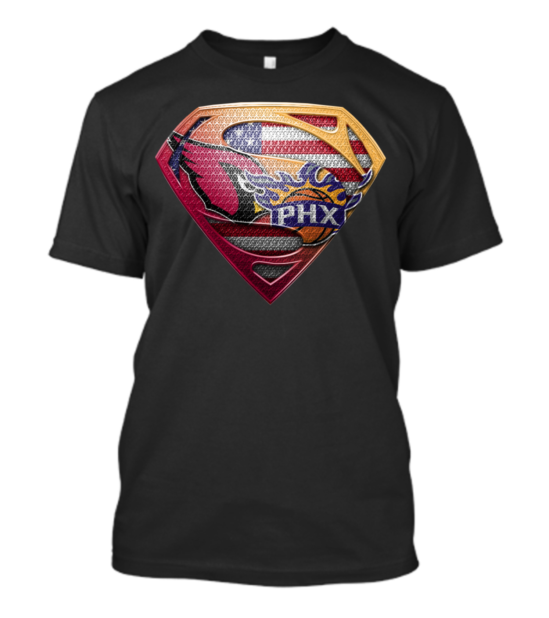 Superman Logo Phoenix Suns American Flag T-Shirt