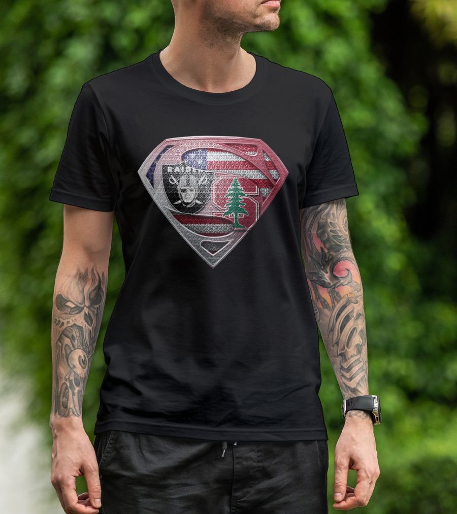 Raiders Stanford Lebanon Usa Superman T-Shirt