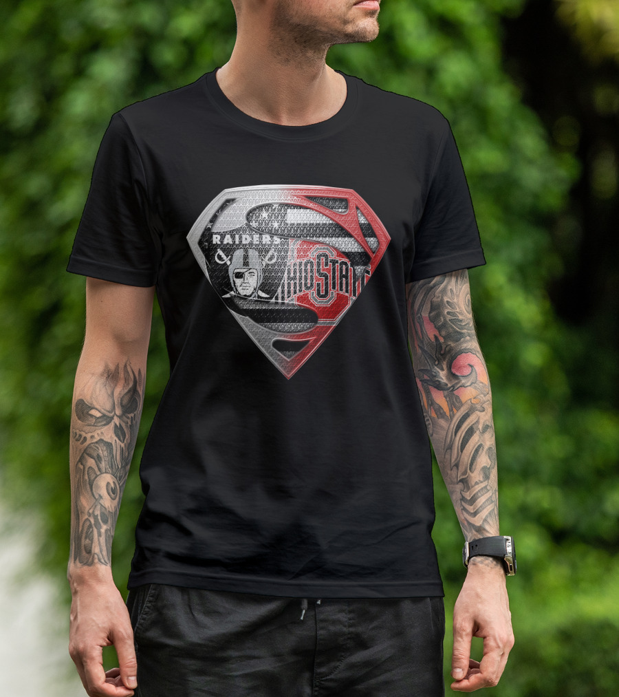 Ohio State Raiders Superman Logo Fusion T-Shirt