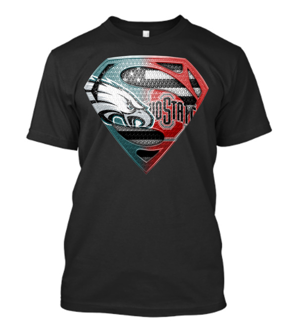 Philadelphia Eagles Ohio State Superman Shield T-Shirt