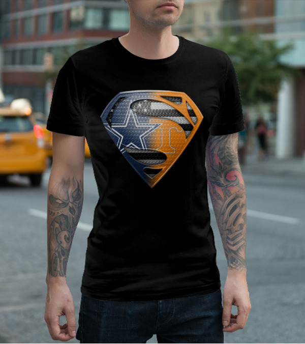 Dallas Cowboys Superman Tennessee Vols T-Shirt