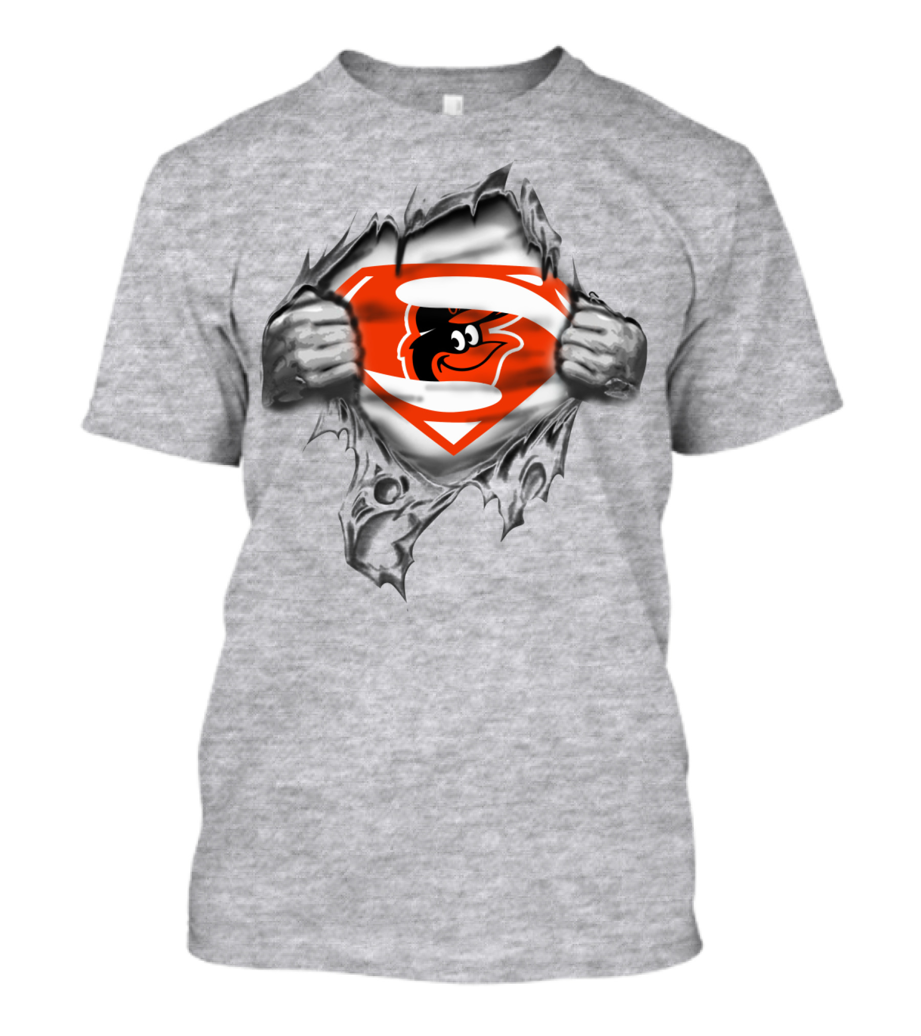 Baltimore Orioles Superman Logo Fan T-Shirt