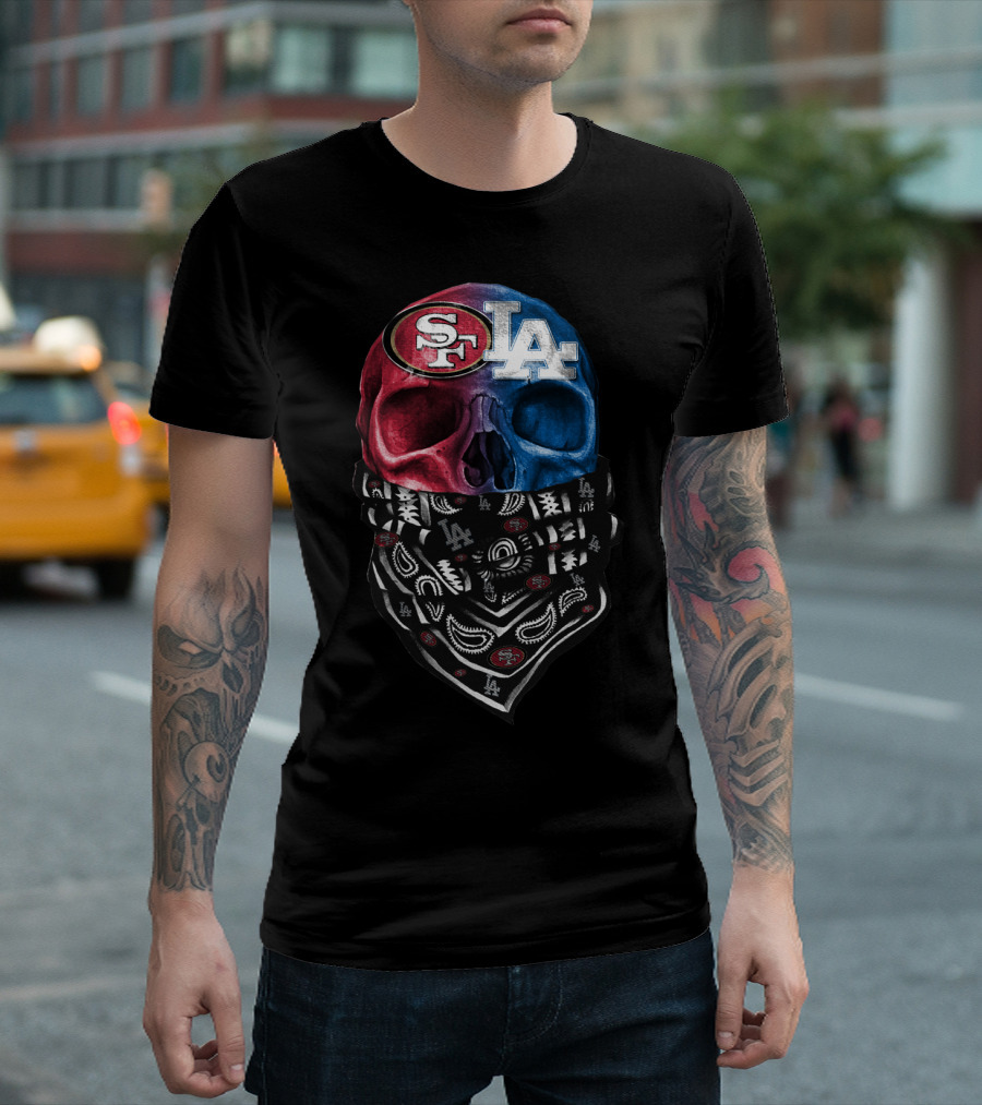 SF LA Skull Bandana DSK 002 T-Shirt