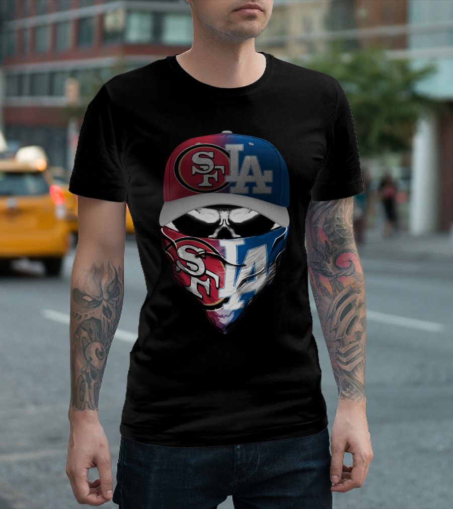 49ers Dodgers SF LA SKH 002 T-Shirt