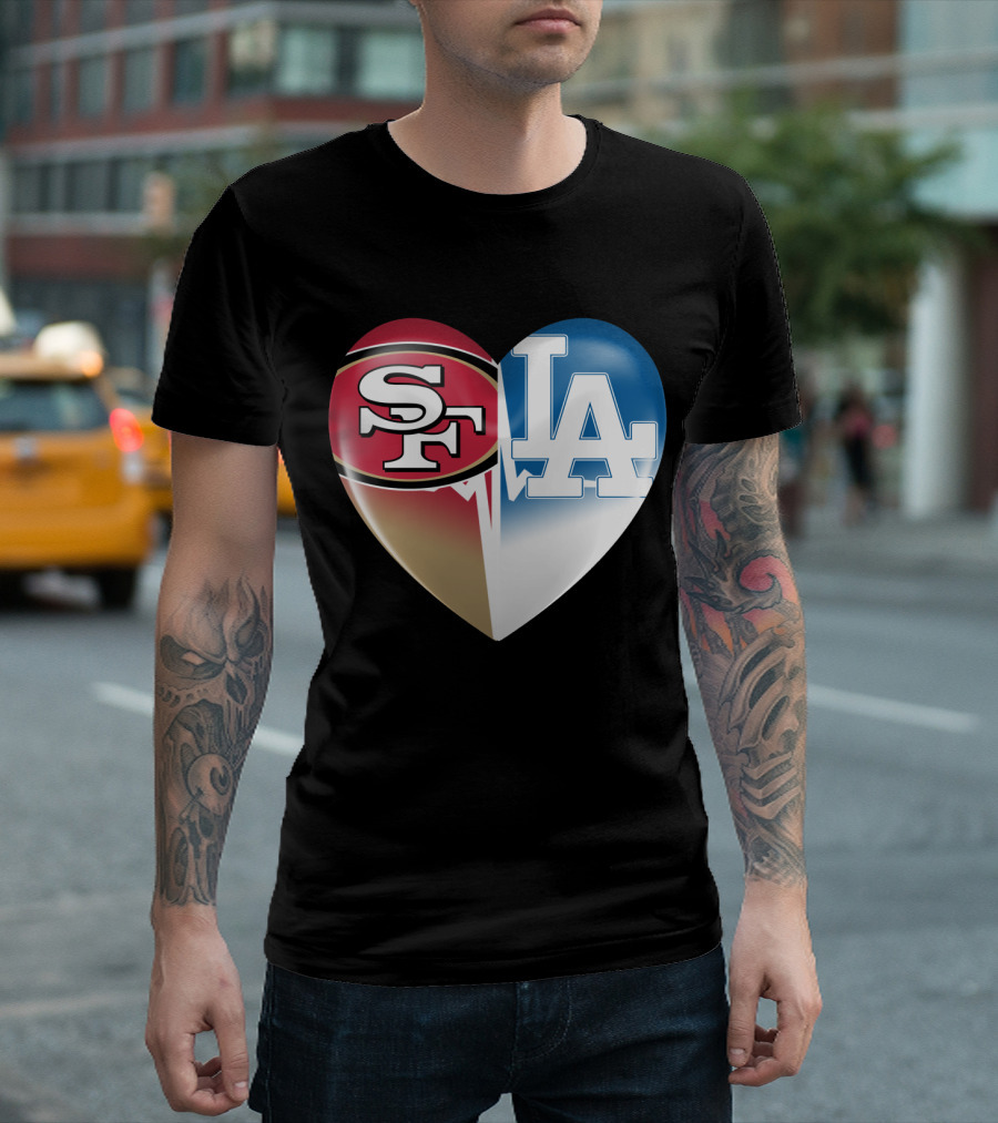 SF LA Heartbeat Rivalry T-Shirt
