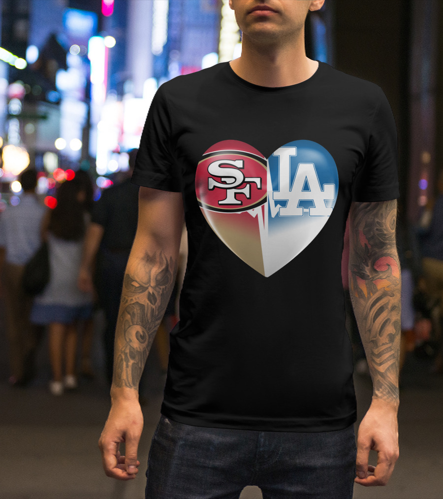 SF LA Heartbeat Rivalry T-Shirt