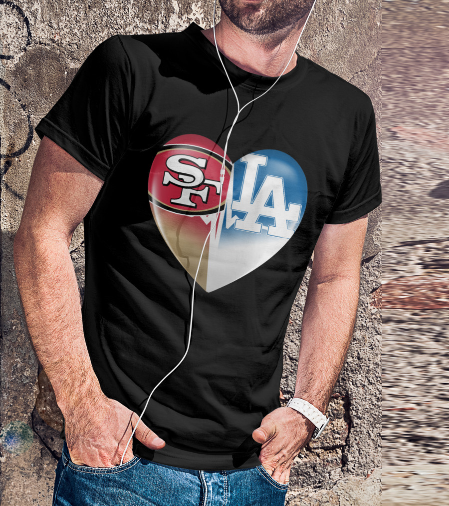 SF LA Heartbeat Rivalry T-Shirt