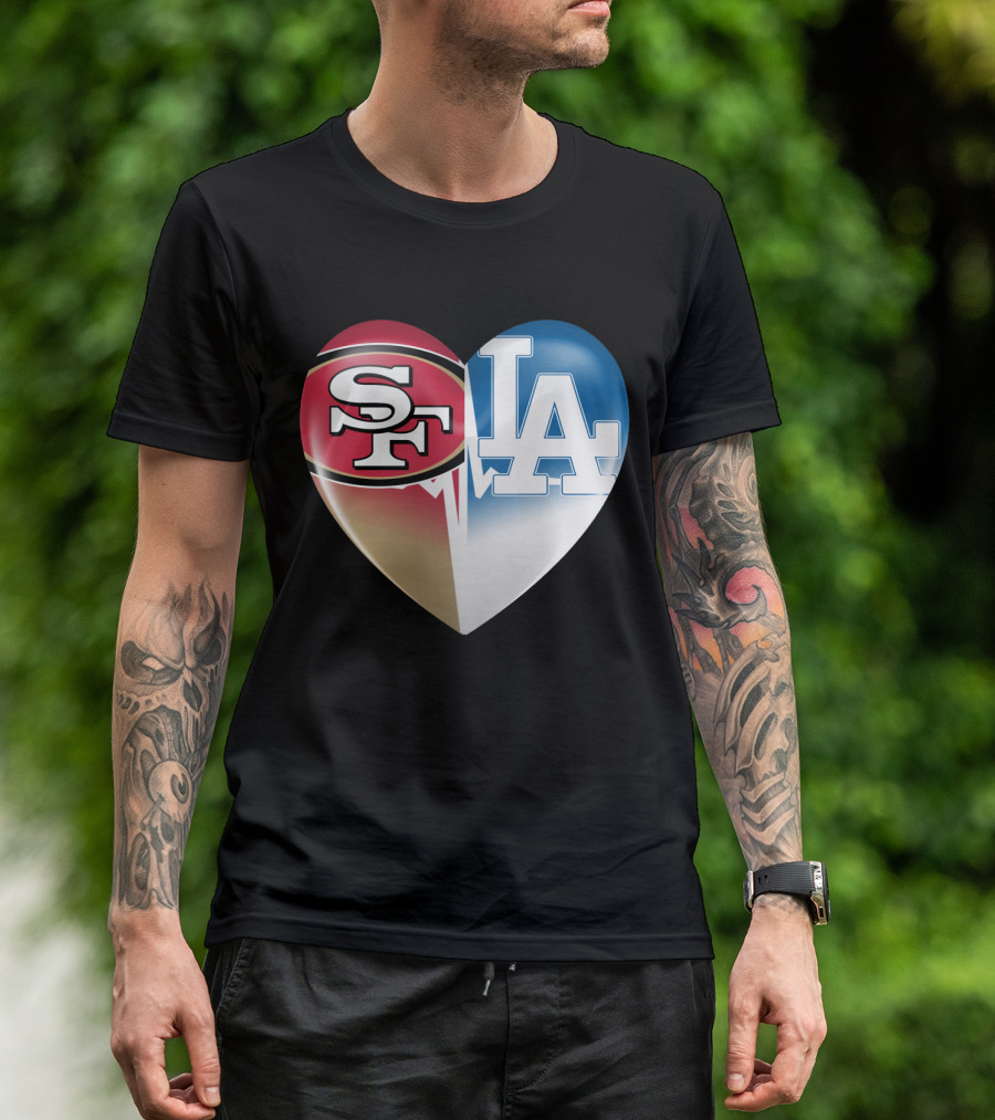 SF LA Heartbeat Rivalry T-Shirt