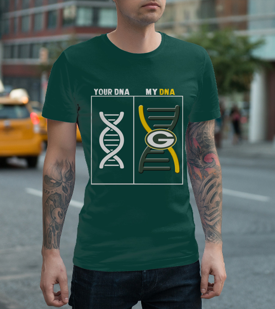 Green Bay Packers Your Dna My Dna T-Shirt