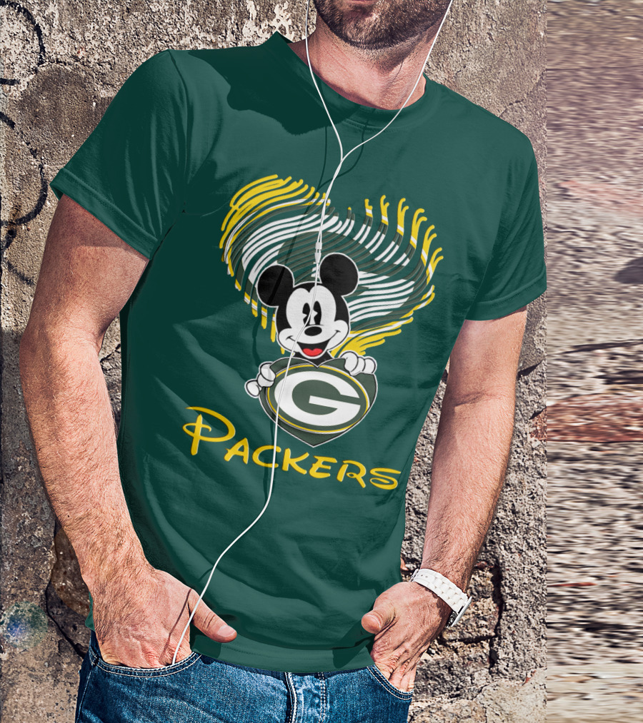 Packers Heart With Character T-Shirt