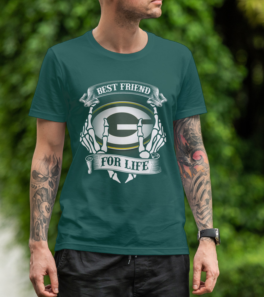 Best Friend For Life Green Bay Packers T-Shirt