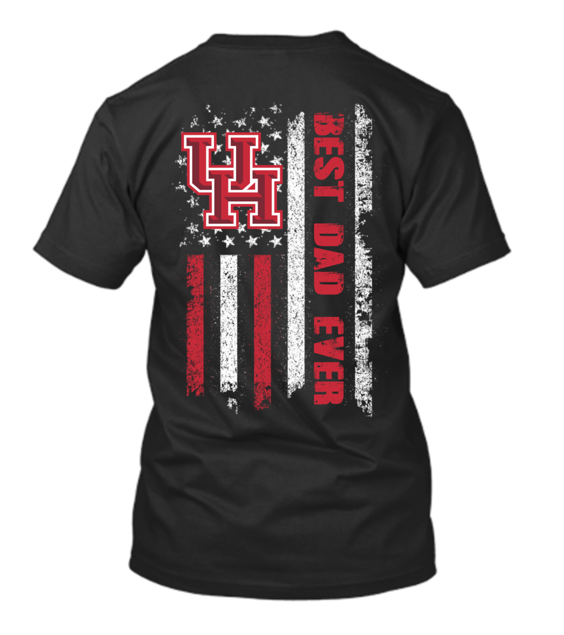 Uh Best Dad Ever American Flag Evd 090 T-Shirt