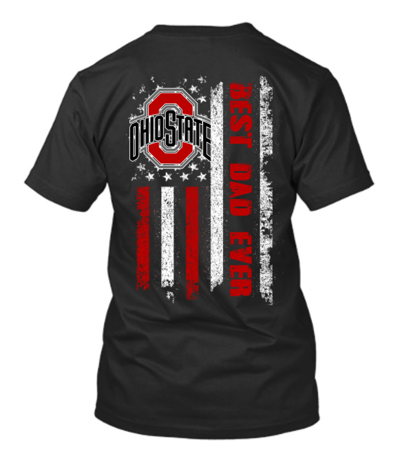 Ohio State Best Dad Ever Flag T-Shirt