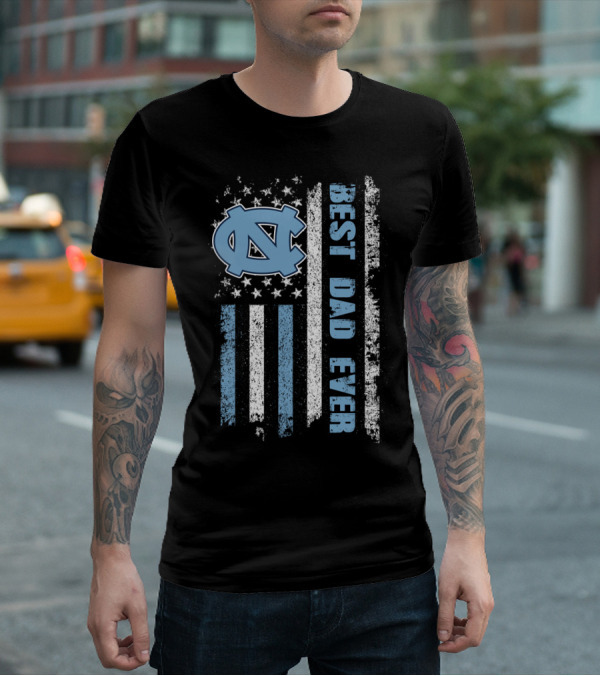 Best Dad Ever North Carolina Flag Evd 091 T-Shirt