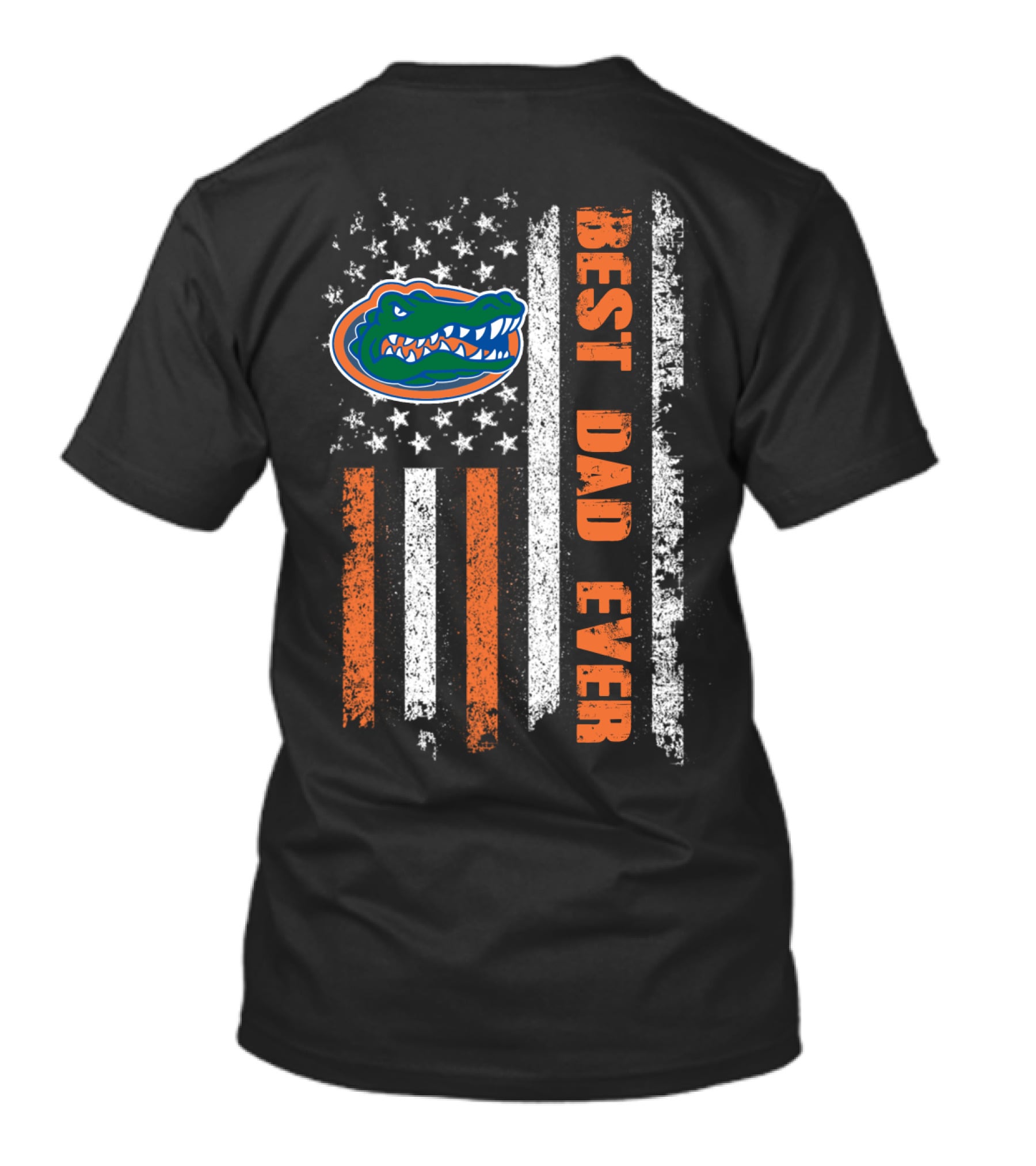 Best Dad Ever Florida Gators American Flag T-Shirt