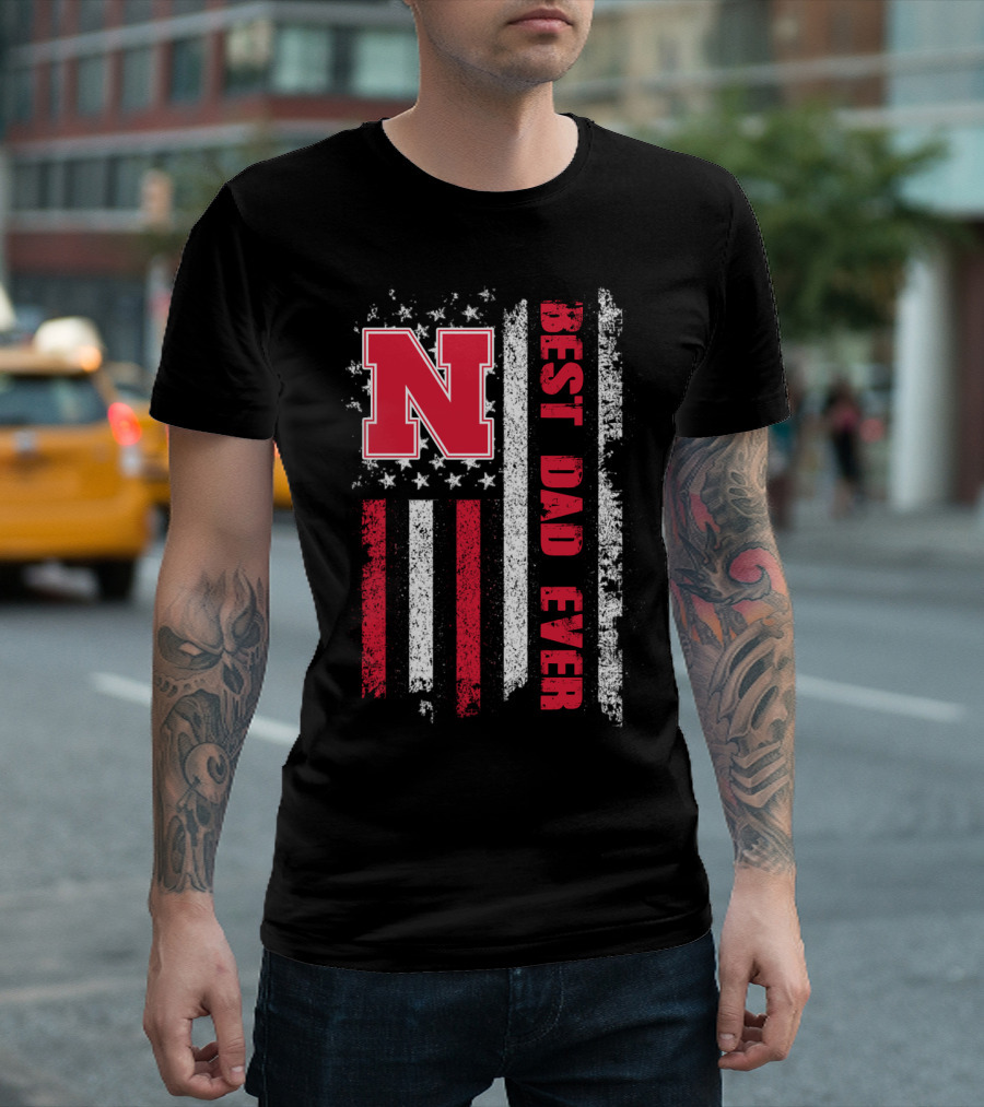 N Best Dad Ever American Flag Evd 054 T-Shirt