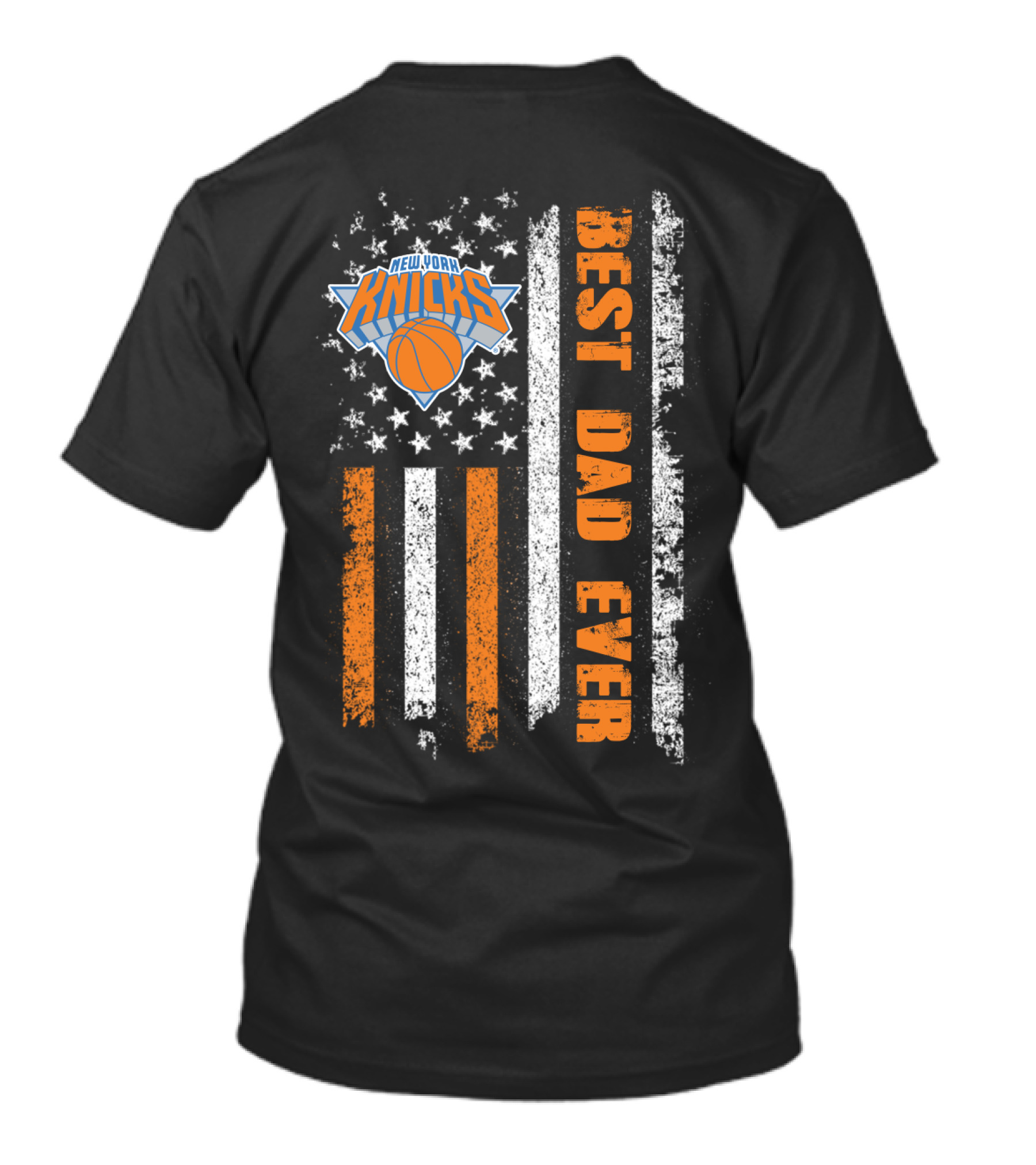 New York Knicks Best Dad Ever Flag Evd T-Shirt