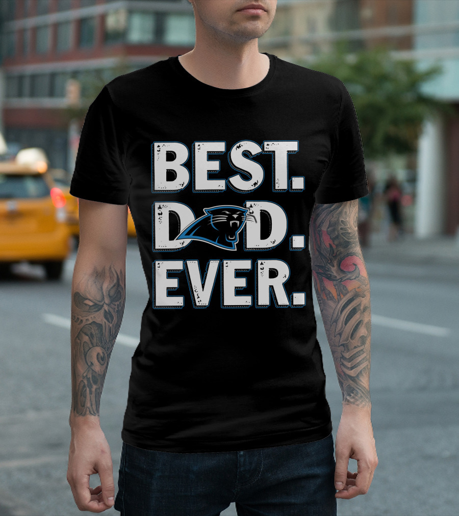 Best Dad Ever Carolina Panthers T-Shirt
