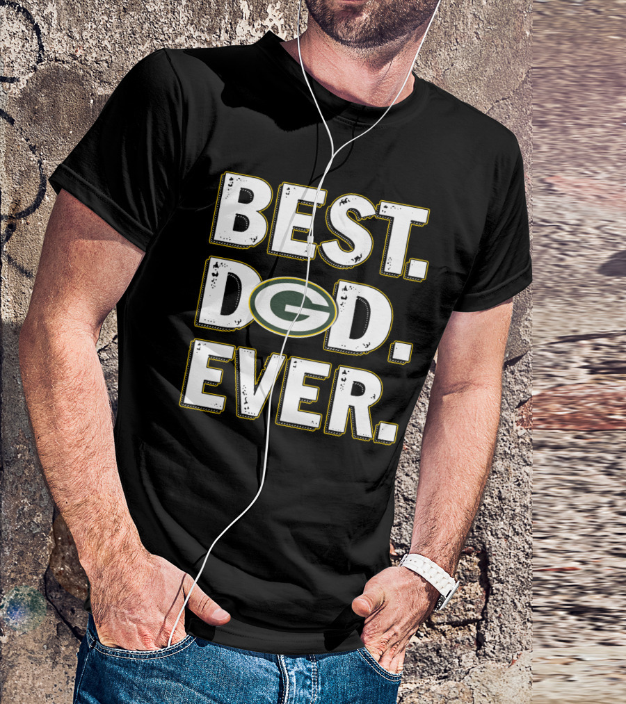 Best Dad Ever Green Bay Packers T-Shirt