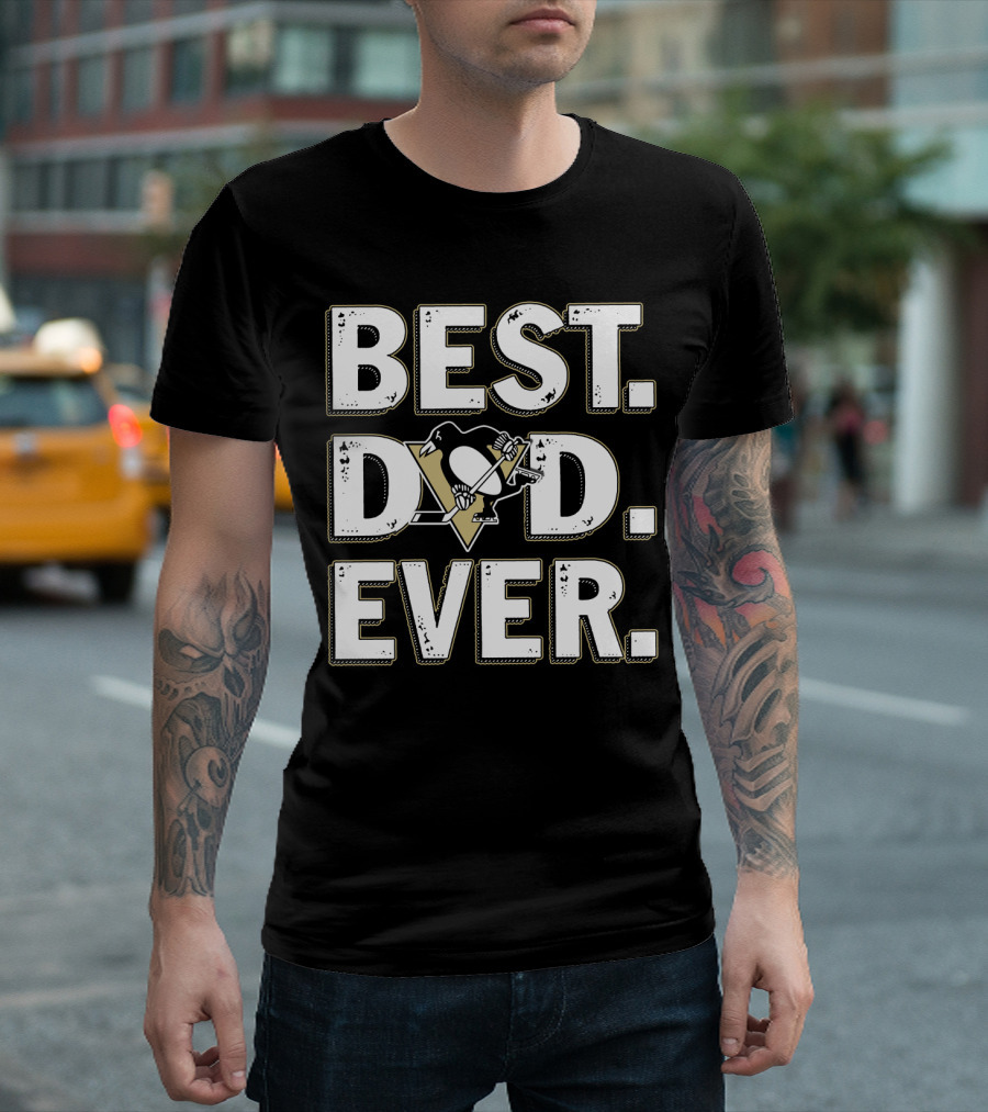 Best Dad Ever Pittsburgh Penguins T-Shirt