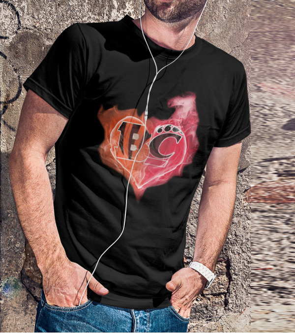 Bengals Bearcat Heart T-Shirt