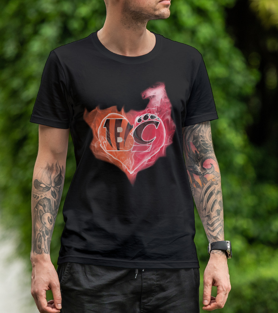 Bengals Bearcat Heart T-Shirt