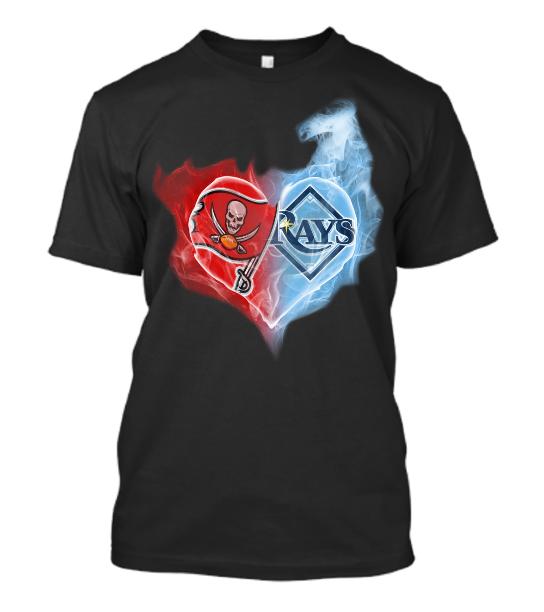 Buccaneers And Rays Heart Fusion T-Shirt