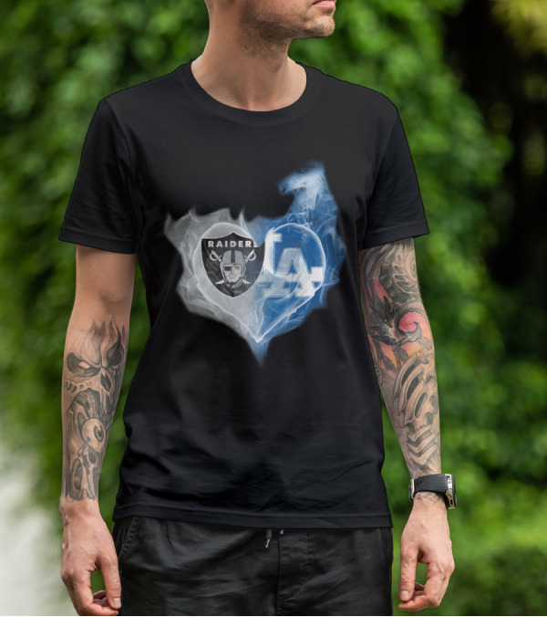 Raiders La Heart Smoke Fusion T-Shirt