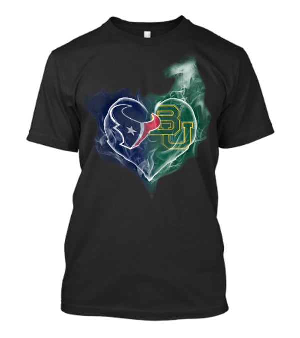 Houston Texans Baylor University Heart T-Shirt