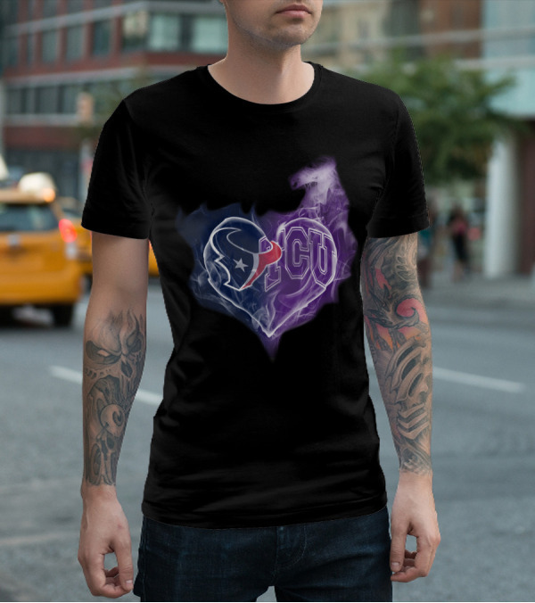 Houston Texans Tcu Heart T-Shirt